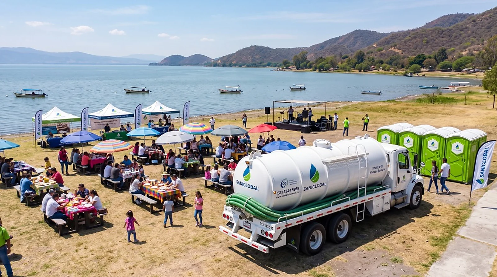 Renta y mantenimiento de baños portátiles para eventos masivos y festivales al aire libre en Jalisco